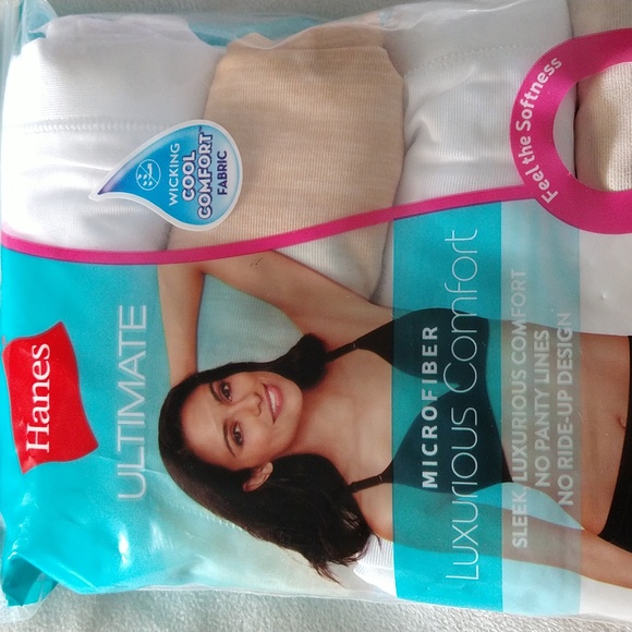 Hanes Ladies Ultimate Cotton Comfort Hi Cut Panties Size 2X Packs of 5 - Picture 4 of 6
